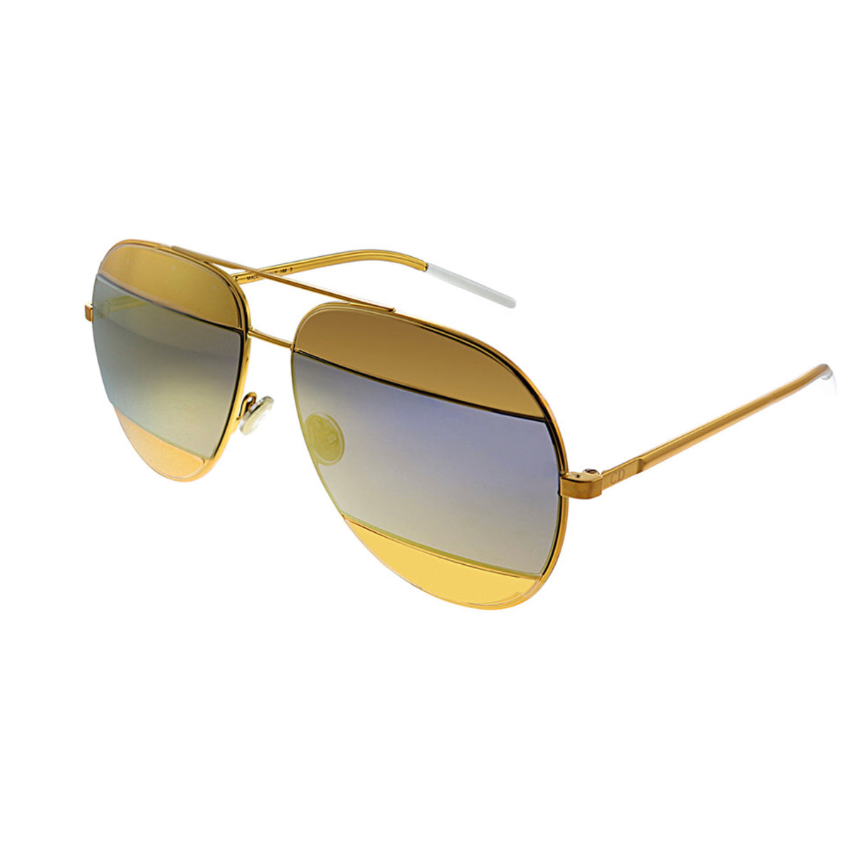 Dior Sunglasses SPLIT 1 GOLD Aviator shape