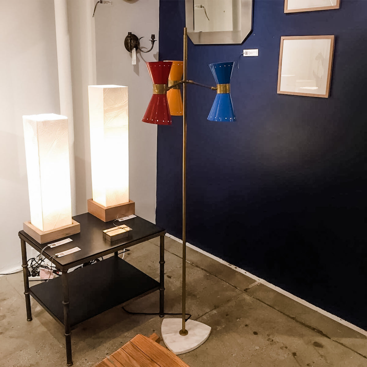 Stilnovo Diabolo Three Arms Brass Floor Lamp