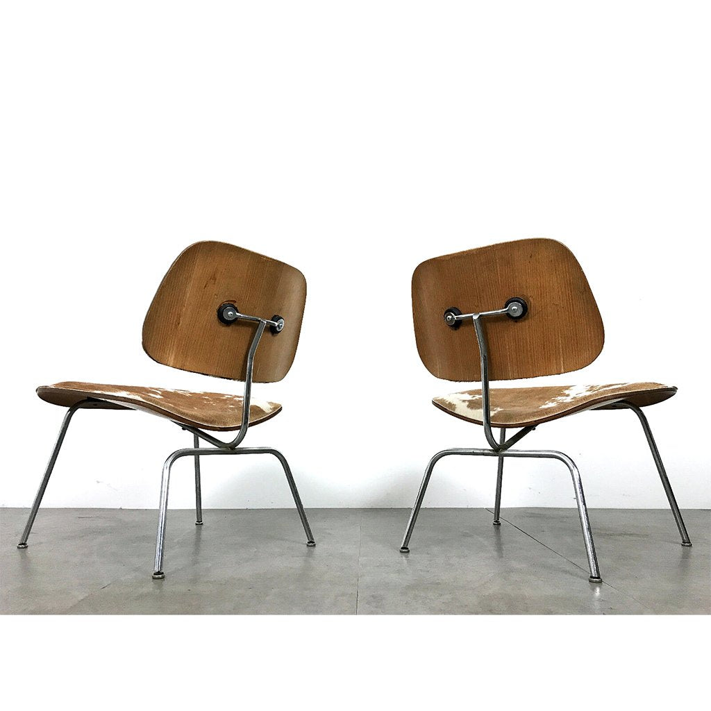 Eames LCM pair of Lounge Chair Metal from Hermann Miller
