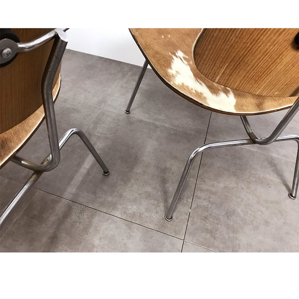 Eames LCM pair of Lounge Chair Metal from Hermann Miller