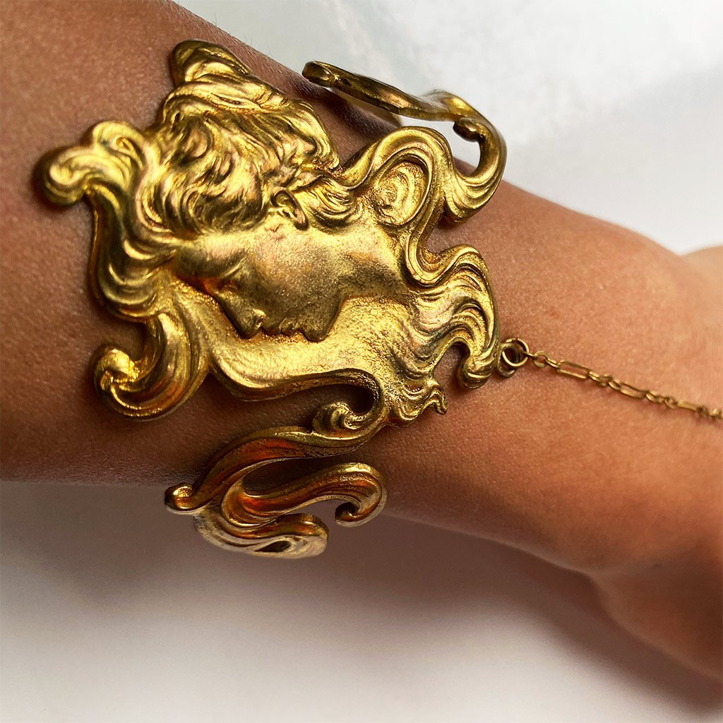 Vintage Louis XVI French Antique Bracelet-Ring Combo Jewelry