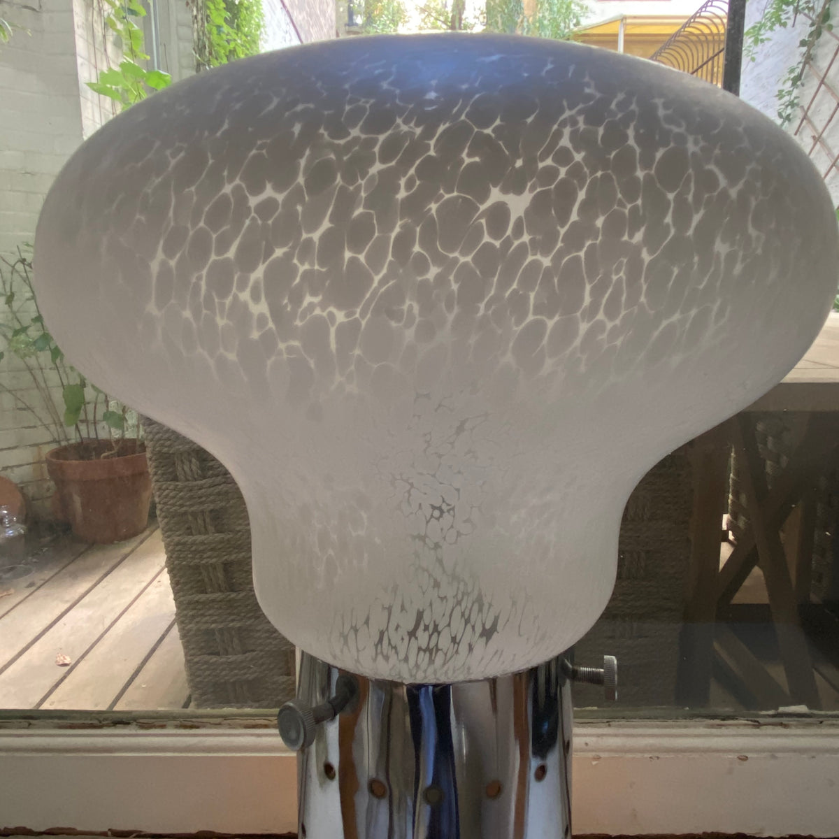 Table lamp designed by Carlo Nason and Venini Murano Glass Handblown by Vistosi for Mazzega, Italy, 1970s