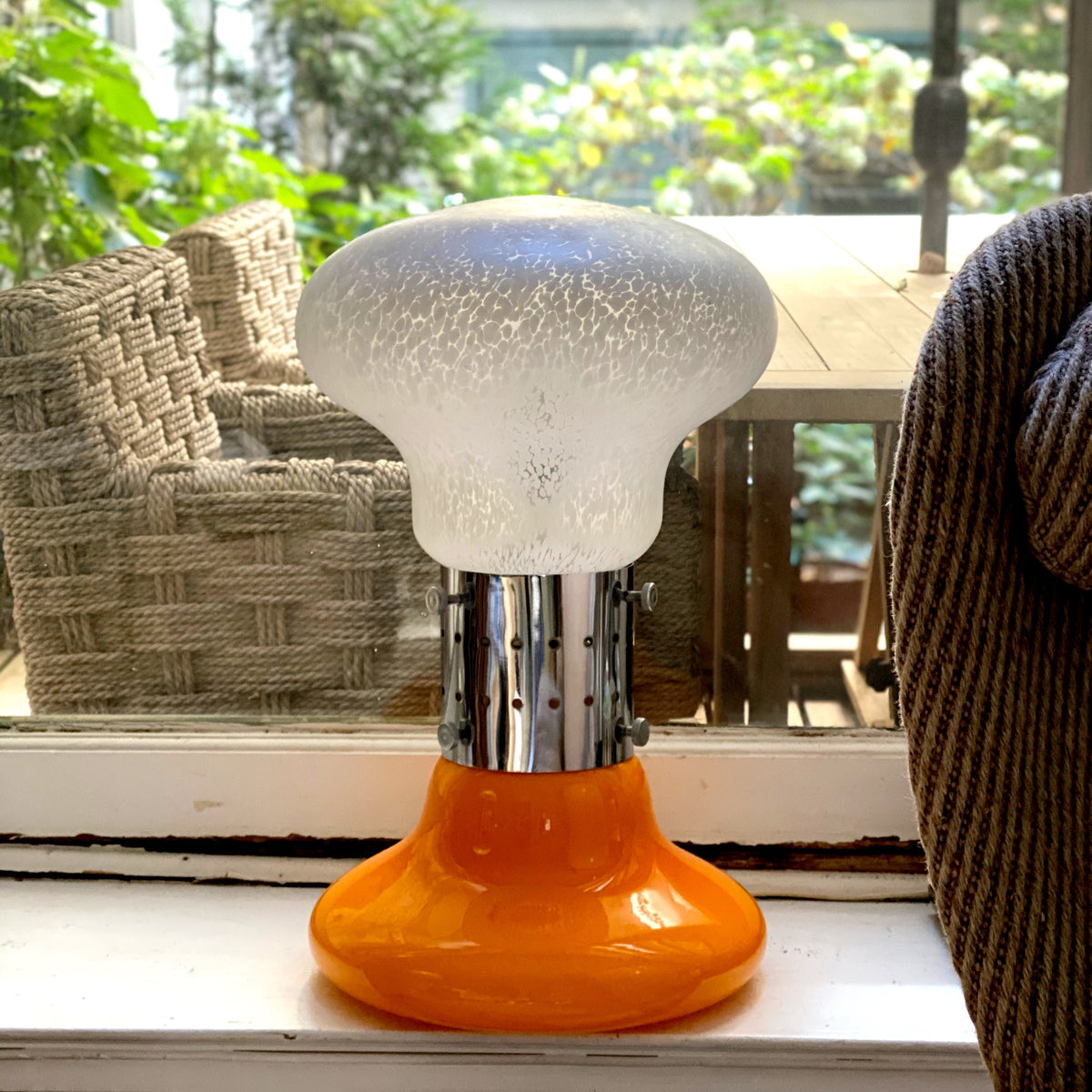 Table lamp designed by Carlo Nason and Venini Murano Glass Handblown by Vistosi for Mazzega, Italy, 1970s