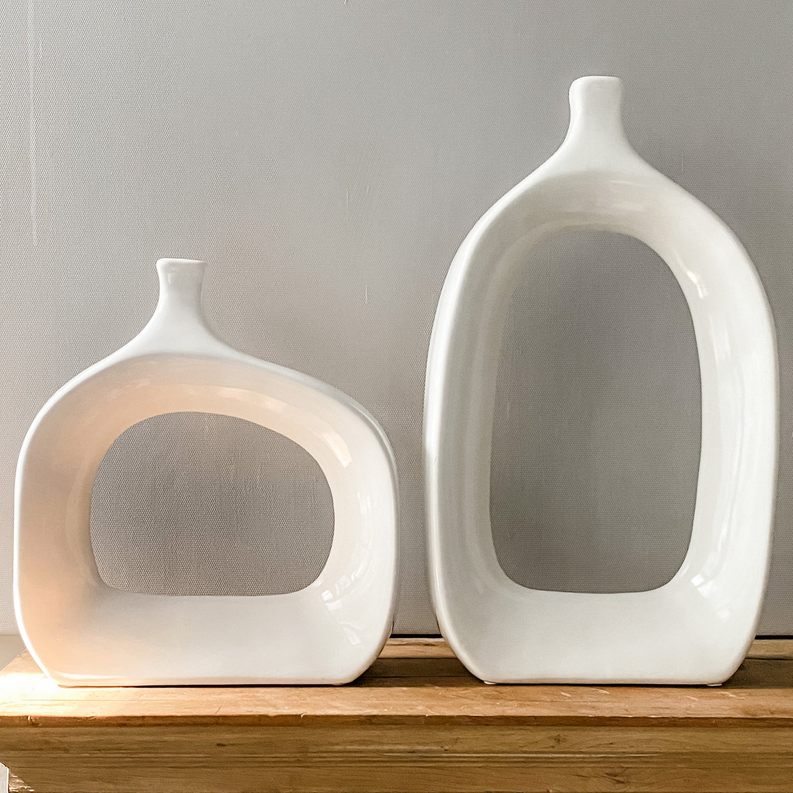 Torre & Tagus Open Vase - Wide and Tall